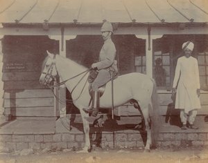 Coronel A M Paterson, comandando o 1º Regimento Bedfordshire de Unknown photographer