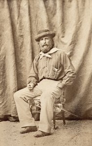 Giuseppe Garibaldi em Caserta, em 1860 de Unknown photographer