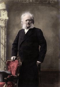 HENRIK IBSEN (1828-1906) poeta e dramaturgo norueguês - Retrato de Henrik (Henri) Johan Ibsen (1828-1906), dramaturgo norueguês de Unknown photographer
