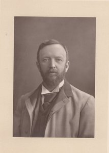Henry Arthur Jones (1851-1929) Dramaturgo inglês (fotografia a preto e branco) de Unknown photographer
