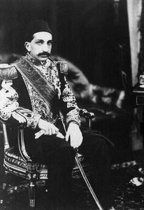 Retrato de Abdulhamid II (Abd ul Hamid, Abd-ul-Hamid, Abdulhemit, Abdul Hamid, Abd al-Hamid, Abd al-Hamid, Abd al-Hamid) (1842-1918), Sultão do Império Otomano. de Unknown photographer