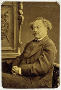 Retrato de Alexandre Dumas Jr. (1824 - 1895) em 1884 de Unknown photographer