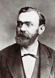 Retrato de Alfred Berhard Nobel (1833-1896), químico sueco. Fotografia de Unknown photographer