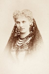 Retrato de Christine Nilsson em fato de Unknown photographer