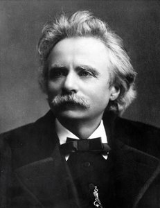 Retrato de Edvard Grieg (1843 - 1907) Compositor norueguês. de Unknown photographer
