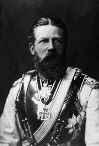 Retrato de Frederic III (1831-1888), Rei da Prússia e Imperador da Alemanha em 1888 por 99 dias. de Unknown photographer