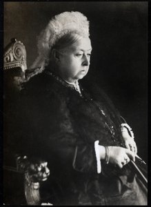 Retrato da Rainha Vitória (Victoria Iere) (1819-1901), Rainha do Reino Unido da Grã-Bretanha e Irlanda. Coleção FPL. de Unknown photographer