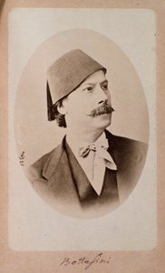 Retrato do maestro italiano, contrabaixista e compositor Giovanni Bottesini (1821-1889) Fotografia. Século XIX Bolonha, museo civico bibliografico musicale de Unknown photographer