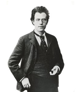 Retrato do compositor e maestro austríaco Gustav Mahler - de Unknown photographer