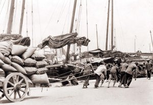 O porto de Hong Kong por volta de 1880. de Unknown photographer