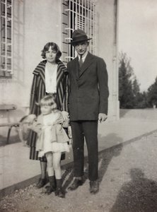 Três membros da família Torrigiani na Villa de Vico d