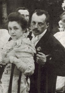 Vladimir Dmitrievich Nabokov (1870-1922) e Elena Ivanovna Rukavishnikova (1876-1939), Anónima. Fotografia de Unknown photographer