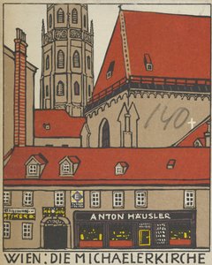 Viena: Igreja de São Miguel Viena: Die Michaelerkirche, 1908.