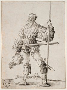 Soldado com uma lança, 1514