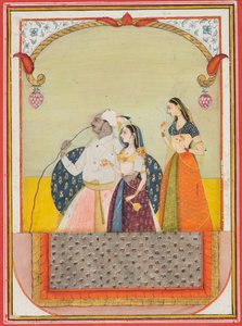 Maharaja Shri Anand Singh-ji e sua consorte de Ustad Murad