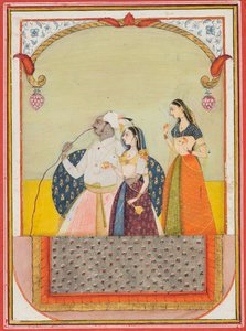 Maharaja Sri Anand Singhji e seu consorte, 1729. de Ustad Murad