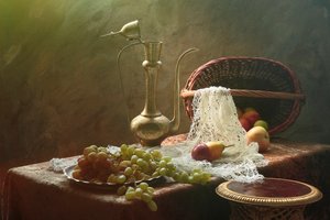 Natureza morta com frutos abundantes de UstinaGreen