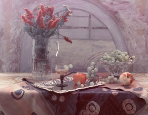 Frutas e flores vintage