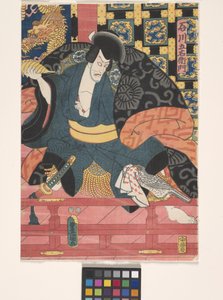 Ichikawa Ebiz? Como Ishikawa Goemon (impressão em bloco de madeira a cores)