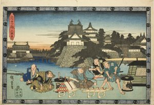 Ato 3 (Sandanme), da série "A Vingança dos Retentores Leais (Chushingura)" de Utagawa Hiroshige