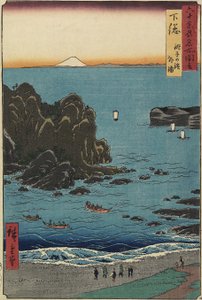 Cho_shi Beach no Mar Aberto, província de Shimo_sa, agosto de 1853
