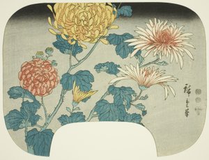 Crisântemos de Utagawa Hiroshige