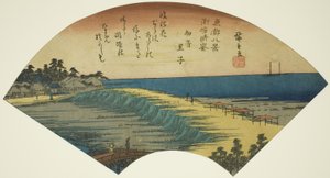 Clearing Weather at Susaki (Susaki seiran), da série "Eight Views of the Eastern Capital (Toto hakkei)" de Utagawa Hiroshige