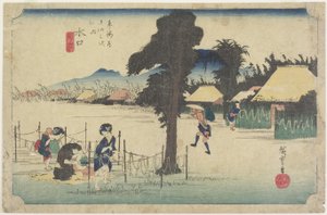 Aparas de cabaça de secagem, Minakuchi, c. 1833