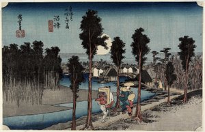 Crepúsculo em Numazu, c. 1833