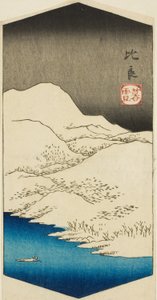 Noite de Neve em Hira (Hira bosetsu) - Noite de Neve em Hira (Hira bosetsu) de Utagawa Hiroshige