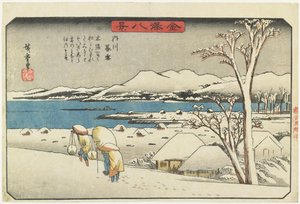 Neve da noite em Uchikawa, 1835-1836