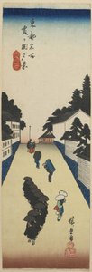 Visão noturna de Kasumigaseki, 1830-1844