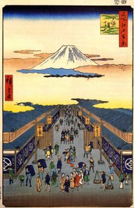 Hiroshige, rua Sugura de Utagawa Hiroshige