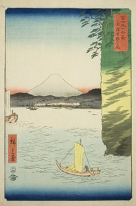 Honmoku membro Musashi P Rovinse (Flor Musashi Honmoku), fm teserie s "Mr. Tirty x Vie ws f também sorte t Fuji (Fuji Kasaju Rokukei)" de Utagawa Hiroshige