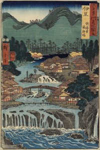 Termas quentes em Shuzenji, província de Izu, agosto de 1853