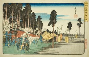 Inari Shine at Uncle (Tio Inari no Yashiro), de Teseries de Utagawa Hiroshige