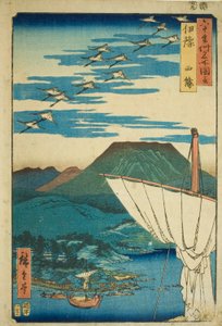 Iyo Produtor: Saijo (Iyo, Saijo), da série Meisho Zue)” de Utagawa Hiroshige