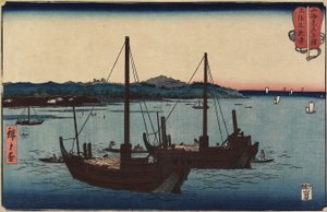 Kisarazu na província de Kazusa, em julho de 1858