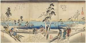 Ko_to meisho Sumida-gawa yuki-mi não zu san-mai tsuzuki, c.