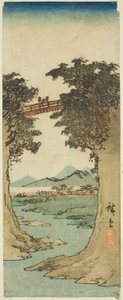 Ponte dos Macacos de Utagawa Hiroshige