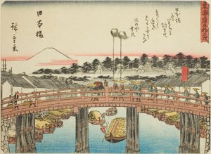 Nihonbashi, da série s ``cinquenta e três sons S tachi s da urbanidade (grau urbano próximo à montanha principal),