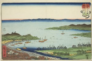 Echigo Niigata - Província de Echigo (Echigo Niigata) - Província de Echigo (Echigo Niigata) de Utagawa Hiroshige