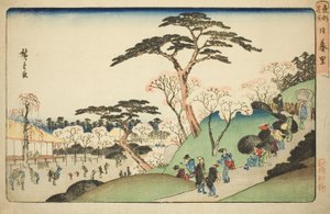 Nippori, da série "Lugares Famosos na Capital Oriental (Toto meisho)" de Utagawa Hiroshige