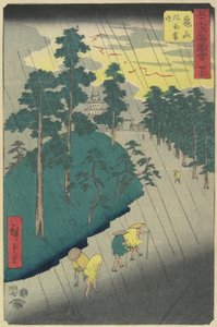 No.47: Tempestade de Trovão em Kameyama, julho de 1855