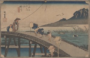 No. 27 &39;Kakegawa: Vista de Akiba&39; De 53 Estações do Tokaido, c.1833
