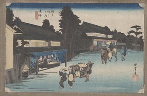 No. 41 &39;Narumi: pano famoso de Arimatsu&39; de 53 estações do Tokaido