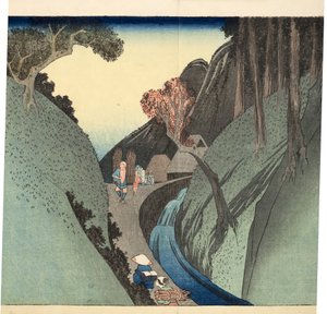 Okabe: montanha de Utsu, c.1832-33 (woodblock)