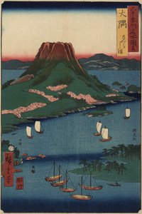 Ilha vulcânica de Sakurajima, província de O_sumi, março de 1856