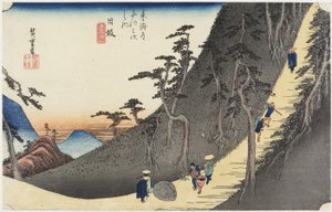 Passagem da montanha de Sayo, Nissaka, c. 1833
