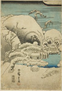 Rascunho de Taira no Kiyomori Sue: temperatura do solo de Paris de Utagawa Hiroshige